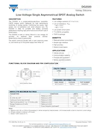 DG2020DV-T1-E3 Datasheet Cover