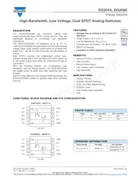 DG2026DQ-T1-E3 Datasheet Cover
