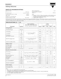 DG2031DQ-T1-E3 Datasheet Pagina 2