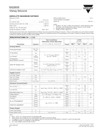 DG2035DQ-T1-E3 Datasheet Page 2