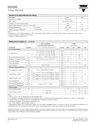 DG2302DL-T1-E3 Datasheet Pagina 2