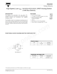 DG2303DL-T1-E3 Datasheet Cover
