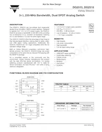 DG2516DQ-T1-E3 Datasheet Cover