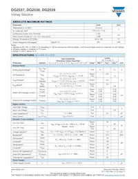 DG2539DQ-T1-GE3 Datasheet Page 2