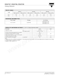 DG2749DN-T1-E4 Datasheet Page 2