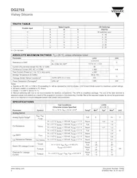 DG2753DQ-T1-E3 Datasheet Page 2