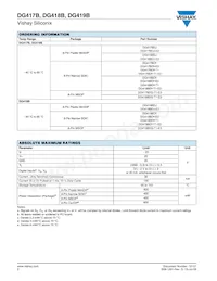 DG419BDY-T1 Datasheet Page 2