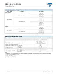 DG419DY-T1 Datasheet Page 2