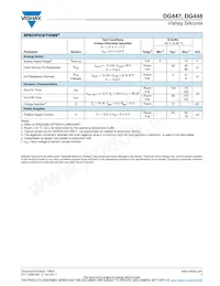 DG448DV-T1-E3 Datasheet Page 3