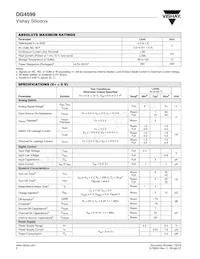 DG4599DL-T1-E3 Datasheet Page 2