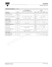 DG4599DL-T1-E3 Datasheet Page 3