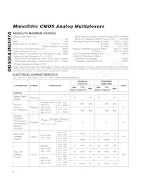 DG506ADN Datasheet Page 2