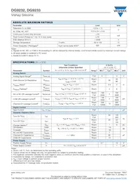 DG9233DY-T1 Datasheet Page 2