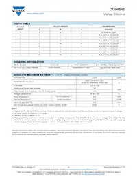 DG9454EEN-T1-GE4 Datasheet Page 2