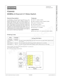 FSAV450MTC Datasheet Copertura