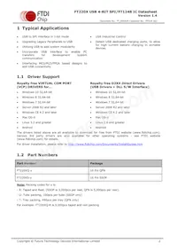 FT220XQ-R Datasheet Page 2