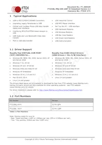 FT232BQ-REEL Datasheet Pagina 2
