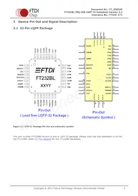 FT232BQ-REEL Datasheet Pagina 6