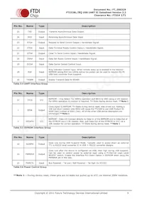 FT232BQ-REEL Datasheet Page 9