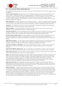 FT232BQ-REEL Datasheet Pagina 12