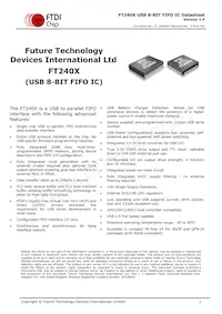 FT240XS-R Datenblatt Cover