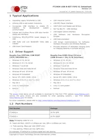 FT240XS-R Datasheet Pagina 2