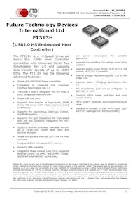 FT313HQ-T Datenblatt Cover