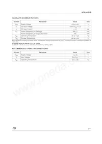 HCF4052M013TR Datasheet Pagina 3