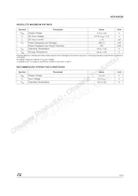 HCF4053BTTR Datasheet Pagina 3