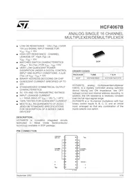 HCF4067M013TR Datasheet Cover