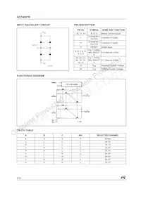 HCF4097M013TR Datasheet Page 2
