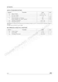 HCF4097M013TR Datasheet Pagina 4