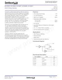HI1-5047-2 Datasheet Cover