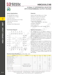 HMC858LC4B Datasheet Cover