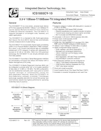 ICS1893CYI-10LFT Datasheet Cover