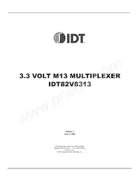 IDT82V8313DSG Datasheet Cover