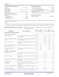 ISL54050IRUZ-T7A Datasheet Page 3