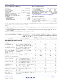 ISL54052IHZ-T Datasheet Page 3