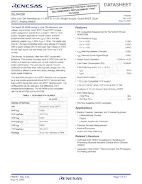 ISL54056IRUZ-T Datasheet Cover