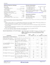 ISL54220IUZ-T Datasheet Page 4