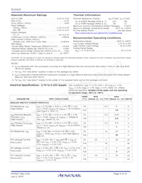 ISL54225IRUZ-T7A Datasheet Page 4