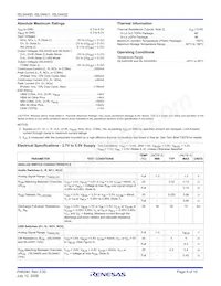 ISL54400IRUZ-T Datasheet Page 5