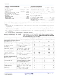 ISL54500IRUZ-T Datasheet Page 3
