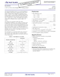 ISL54503IRUZ-T Datasheet Cover