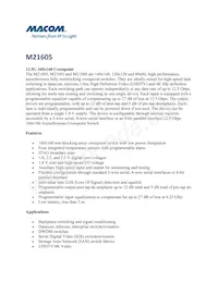 M21605G-12 Datasheet Copertura