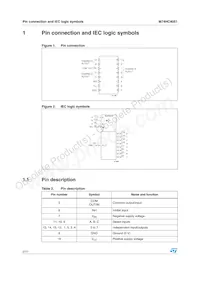 M74HC4051TTR Datasheet Page 2