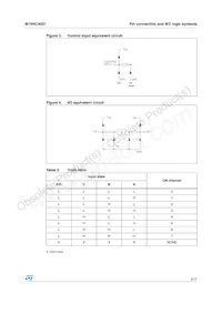 M74HC4051TTR Datasheet Pagina 3