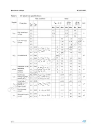 M74HC4051TTR Datasheet Page 6