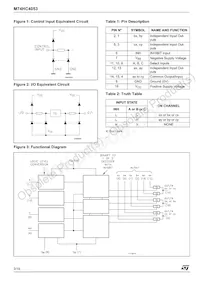 M74HC4053RM13TR Datasheet Page 2