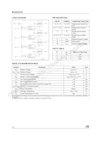 M74HC4316RM13TR Datasheet Pagina 2